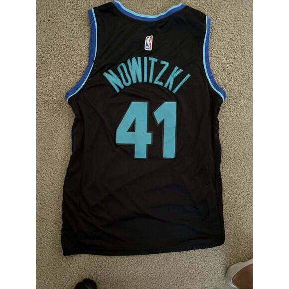 Dirk Nowitzki Dallas Mavericks Nike City Edition Swingman Jersey Men's SZ 52 - Picture 9 of 12